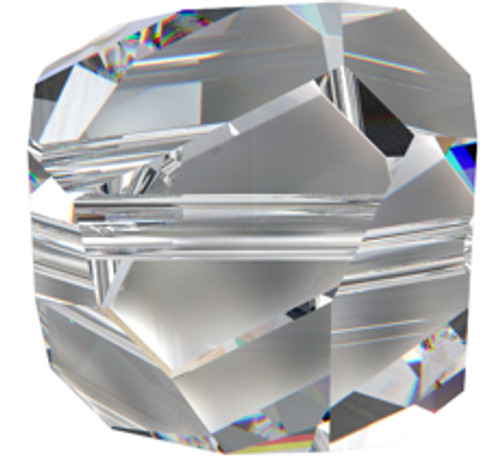 Swarovski 5603 6mm Graphic Cube Beads Crystal