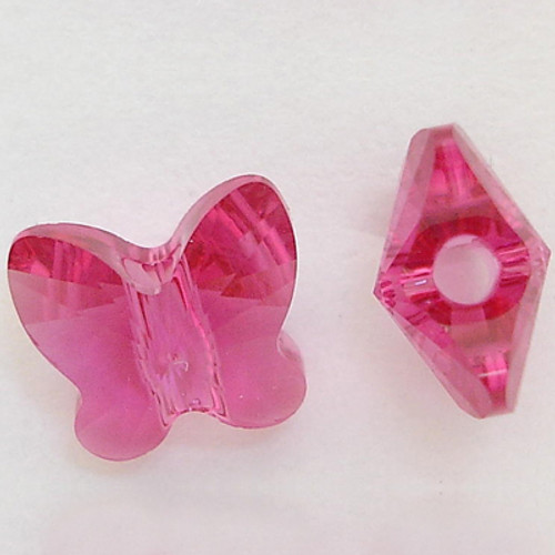 Swarovski 5754 8mm Butterfly Beads Fuchsia