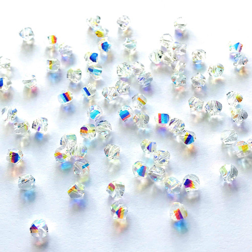 Swarovski 5020 4mm Helix Beads Crystal AB  (36 pieces)