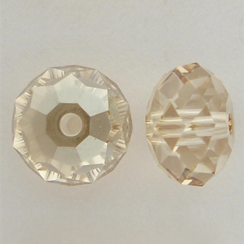Swarovski 5040 4mm Rondelle Beads Crystal Golden Shadow