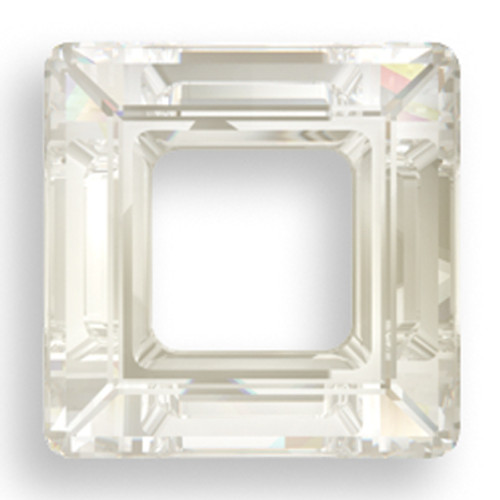 Swarovski 4439 30mm Square Beads Crystal Silver Shade
