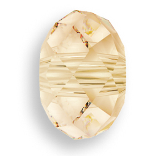 Swarovski 5041 12mm Rondelle Beads Large Hole Crystal Golden Shadow