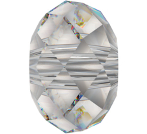 Swarovski 5041 12mm Rondelle Beads Large Hole Crystal Silver Shade