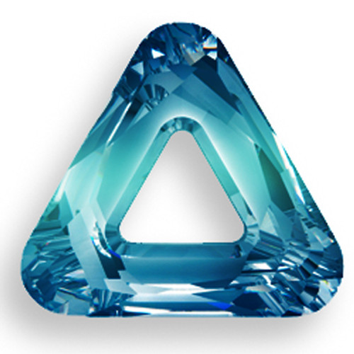 Swarovski 4737 14mm Triangle Beads Crystal Bermuda Blue