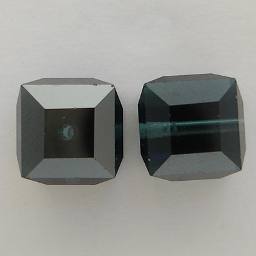 Swarovski 5601 8mm Cube Beads Montana Satin