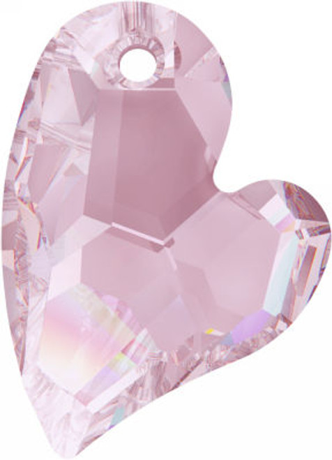 Swarovski 6261 17mm Devoted 2 U Heart Pendant Rosaline