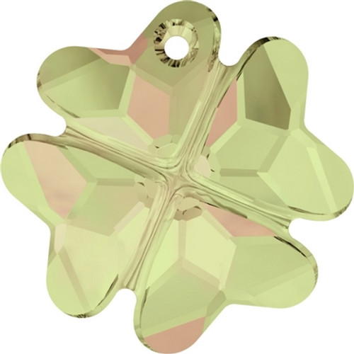 Swarovski 6764 23mm Clover Pendants Crystal Luminous Green ( 24 pieces)