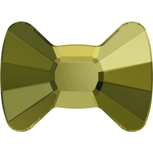 Swarovski 2858 6mm Bow Tie Flatback Crystal Iridescent Green (240 pieces)