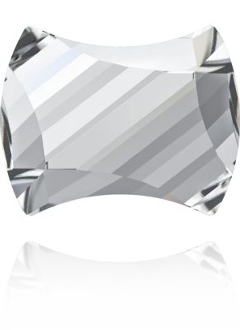 Swarovski 2540 7mm Curvey Flatback Crystal Golden Shadow