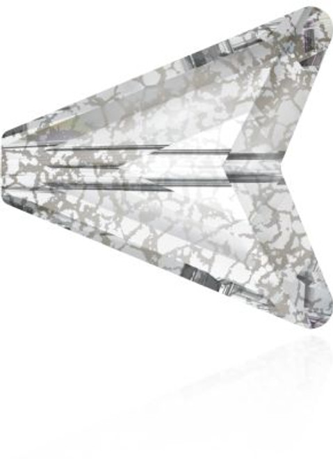 Swarovski 5748 16mm Arrow Beads Crystal Silver Patina