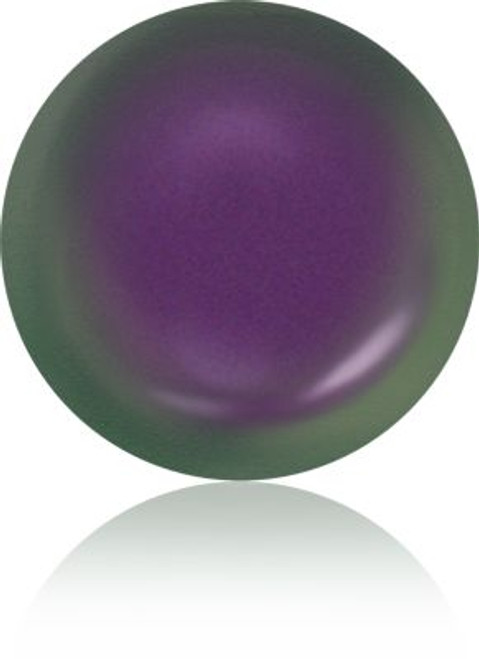 Swarovski 5860 14mm Crystal Coin Pearls Crystal Iridescent Purple Pearl