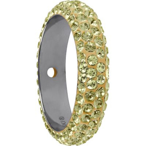 Swarovski 85001 18.5mm BeCharmed Pave Thread Ring Jonquil (6 pieces )