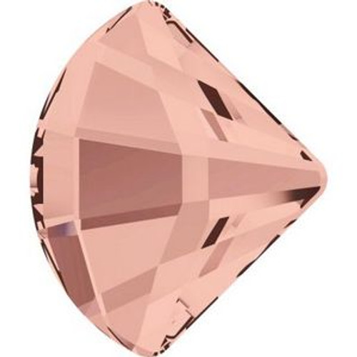 Swarovski 2714 10mm Fan Flatback Blush Rose Hot Fix