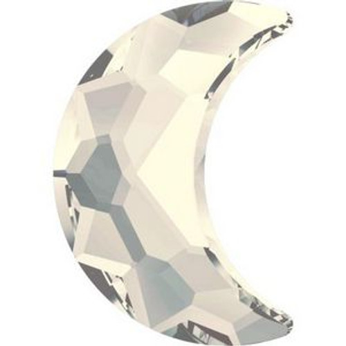 Swarovski 2813 10mm Moon Flatback Crystal Moonlight