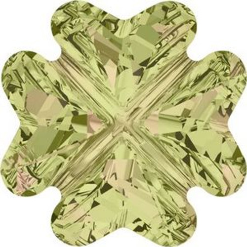 Swarovski 4785 14mm Clover Fancy Stones Crystal Luminous Green