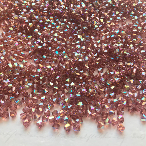 Swarovski 5328 4mm Xilion Bicone Beads Blush Rose AB (72pieces)