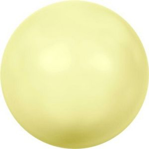 Swarovski 5810 5mm Round Pearls Pastel Yellow Pearl