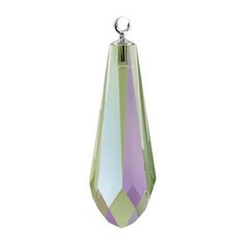 Swarovski 6531 24mm Pure Drop (half hole)-classic cap Pendants Crystal Paradise Shine Rhodium