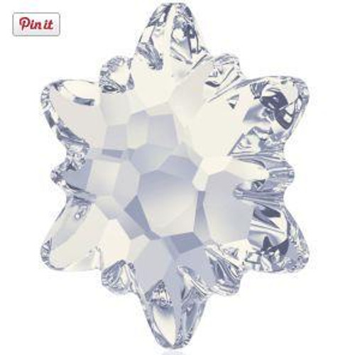 Swarovski 2753 10mm Edelweiss Flatbacks Crystal