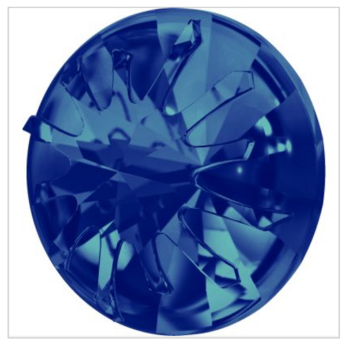 Swarovski 1695 10mm Sea Urchin Round Stone Crystal Bermuda Blue (72 pieces )