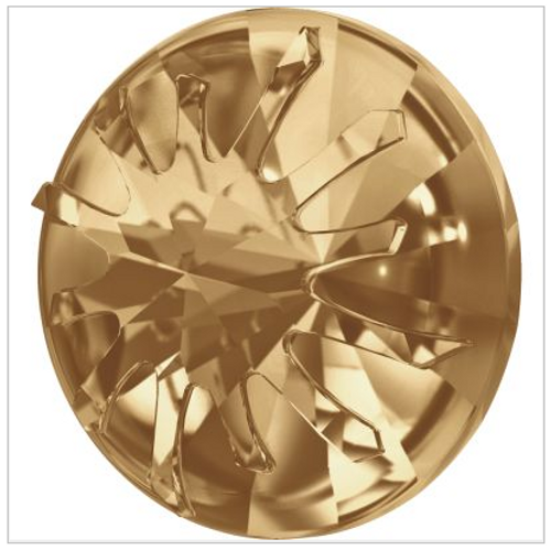 Swarovski 1695 14mm Sea Urchin Round Stone Crystal Golden Shadow (36 pieces )