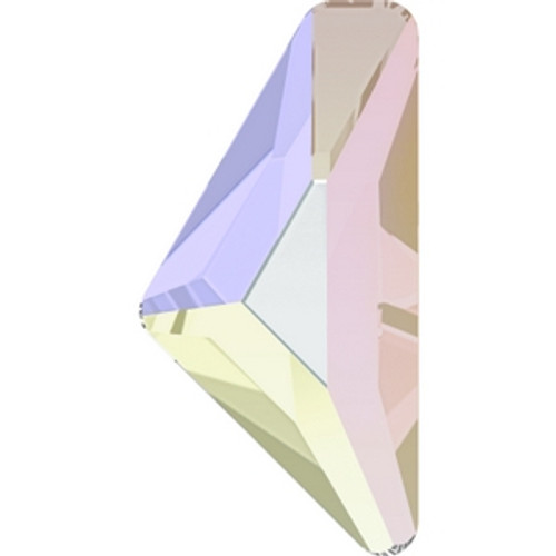 Swarovski 2738 12mm Crystal AB Hot Fix Triangle Alpha Flatbacks