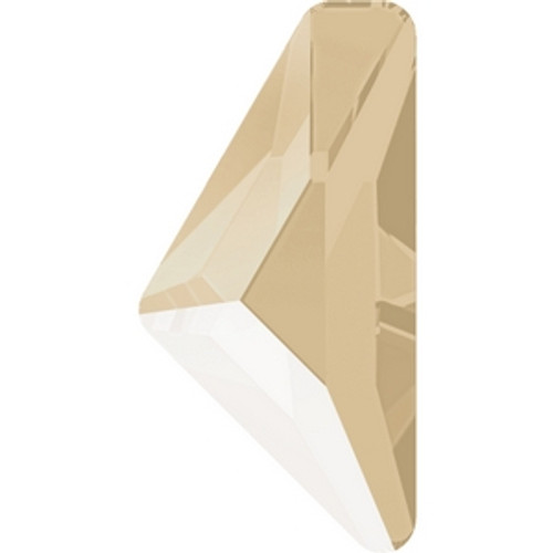 Swarovski 2738 12mm Crystal Ivory Cream Lacquer Hot Fix Triangle Alpha Flatbacks