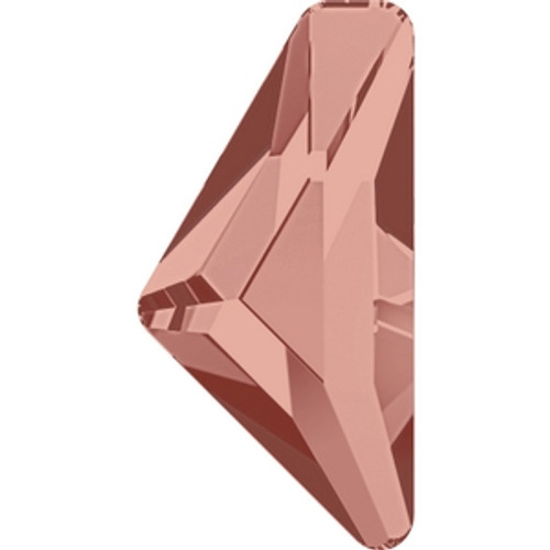 Swarovski 2738 12mm Blush Rose Triangle Alpha Flatbacks