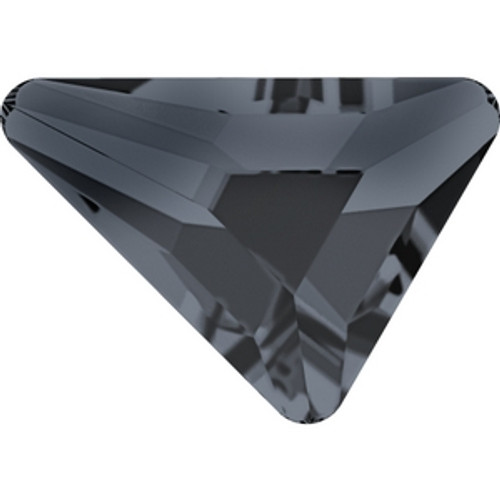 Swarovski 2739 6mm Crystal Silver Night Triangle Beta Flatbacks