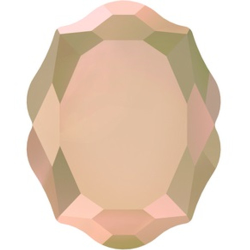 Swarovski style # 4142 Baroque Mirror Fancy Stone Crystal Rose Gold