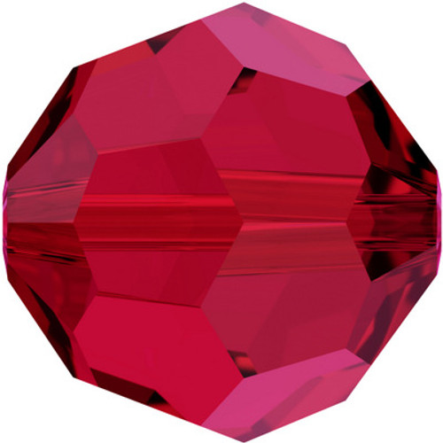 Swarovski 5000 6mm Round Beads Scarlet