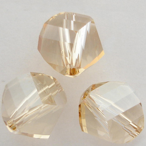 Swarovski 5020 4mm Helix Beads Crystal Golden Shadow  (36 pieces)