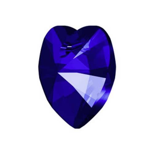 Swarovski 6228 18mm Xilion Heart Pendants Majestic Blue  Pendants