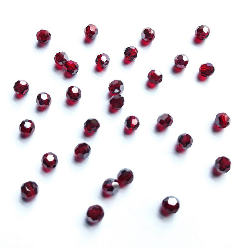 Buy Swarovski 5000 4mm Round Beads Siam Satin  (72 pieces)