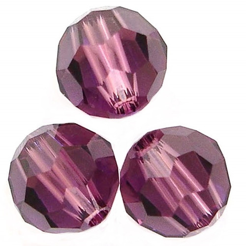 Buy Swarovski 5000 6mm Round Beads Amethyst  (36 pieces)