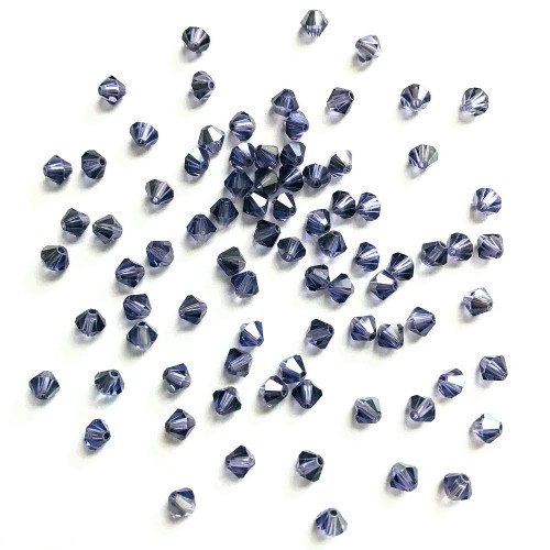 Buy Swarovski 5328 3mm Xilion Bicone Beads Tanzanite Satin (72 pieces)