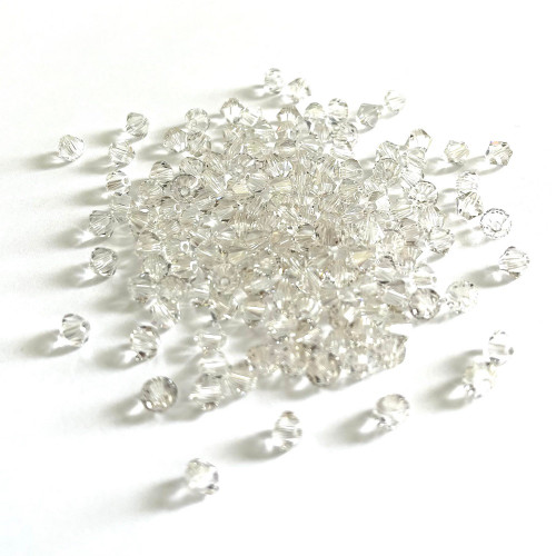 Buy Swarovski 5328 4mm Xilion Bicone Beads Crystal Silver Shade   (72 pieces)