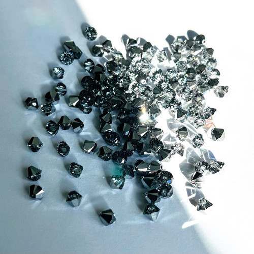 Buy Swarovski 5328 6mm Xilion Bicone Beads Crystal Light Chrome (36 pieces)