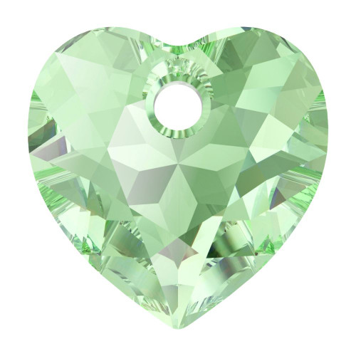 Swarovski 6432 14.5mm Heart Cut Pendants Peridot