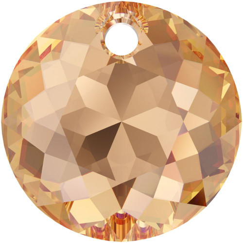 Swarovski 6430 10mm Classic Cut Pemdants Light Colorado Topaz