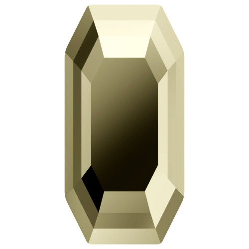 Swarovski 4595 8mm Elongated Imperial Fancy Stones Crystal Metallic Light Gold (144 pieces)