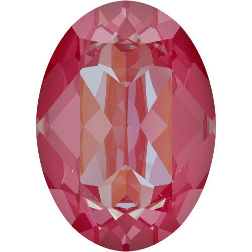 Swarovski 4120 14mm Oval Fancy Stones Crystal Lotus Pink Delite