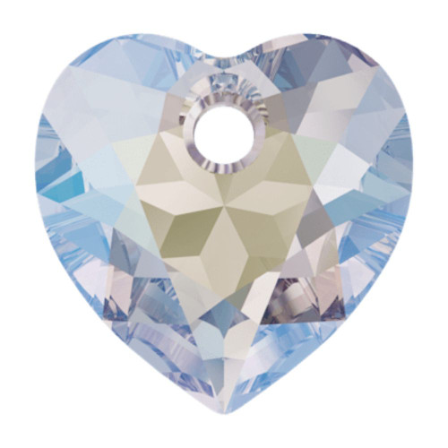 Swarovski 6432 10.5mm Heart Cut Pendants Crystal Shimmer