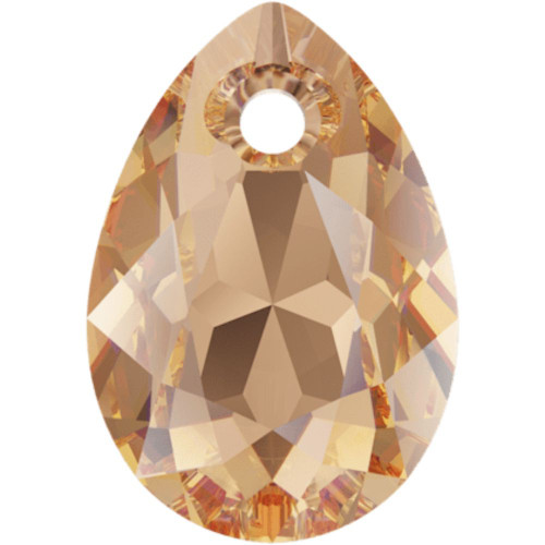 Swarovski 6433 11.5mm Pear Cut Pendants Light Colorado Topaz