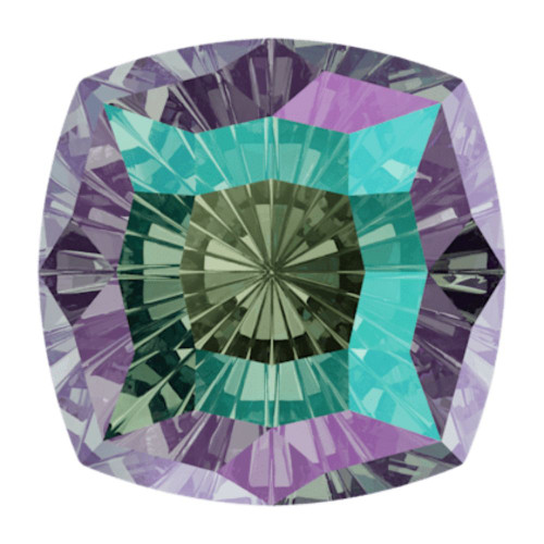 Swarovski 4460 14mm Mystic Square Fancy Stone Crystal Paradise Shine