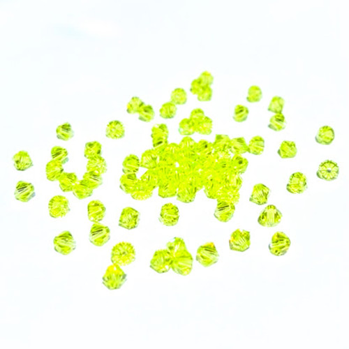 Buy Swarovski 5328 4mm Xilion Bicone Beads Citrus Green   (72 pieces)