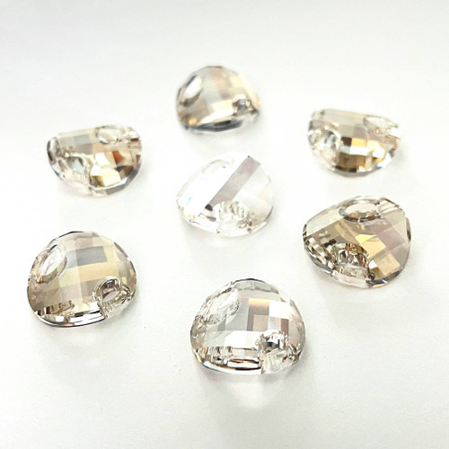 Swarovski 3221 18mm Crystal Silver Shade Sew On | Rainbows Of Light