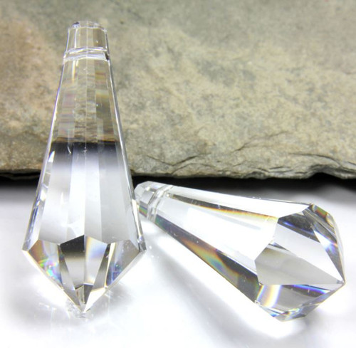 Preciosa® Crystal 1381 Chandelier Prism Drop 38mm x 15mm (30 pieces)