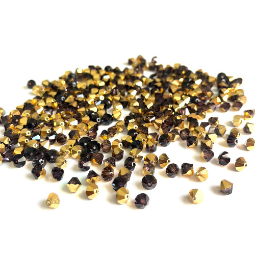 Buy Swarovski 5328 6mm Xilion Bicone Bead Crystal Aurum (36 pieces)