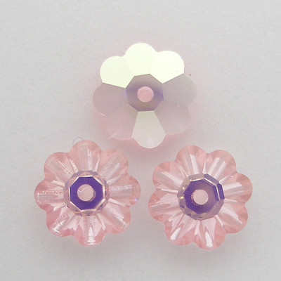 Swarovski 3700 10mm Marguerite Beads Light Rose AB